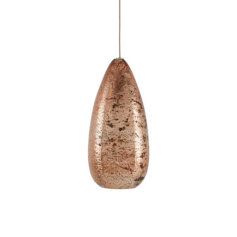 Rame 30-Light Copper & Silver Mercury Glass Pendant
