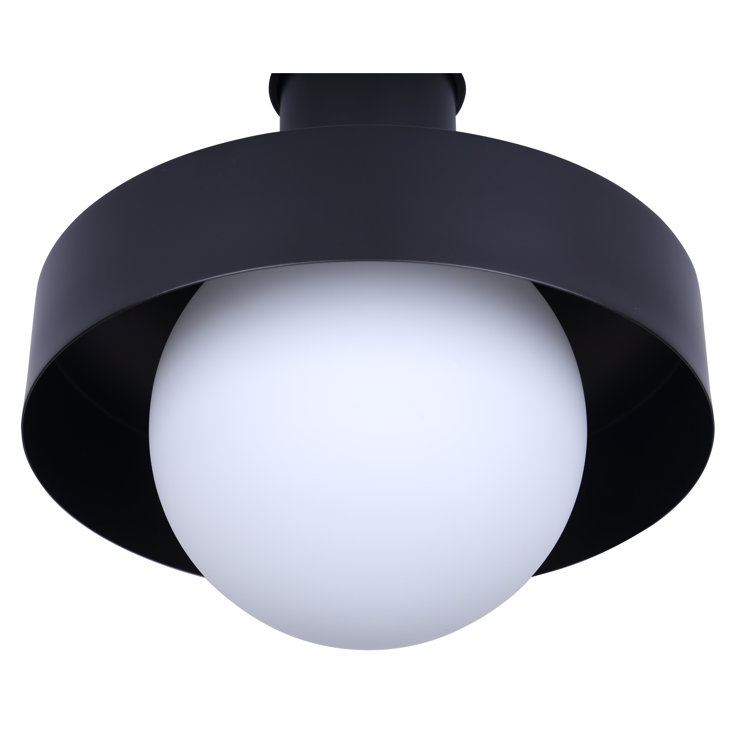 Baylor Black 11'' Direct Wired Outdoor Lantern