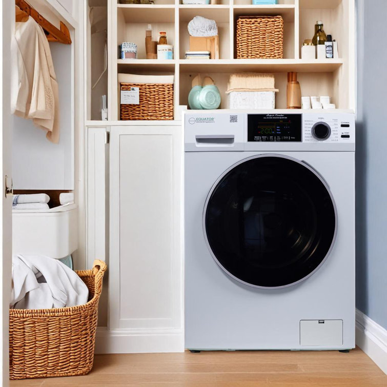 White 1.62cf Ventless All-in-One Washer Dryer with LED Control Panel