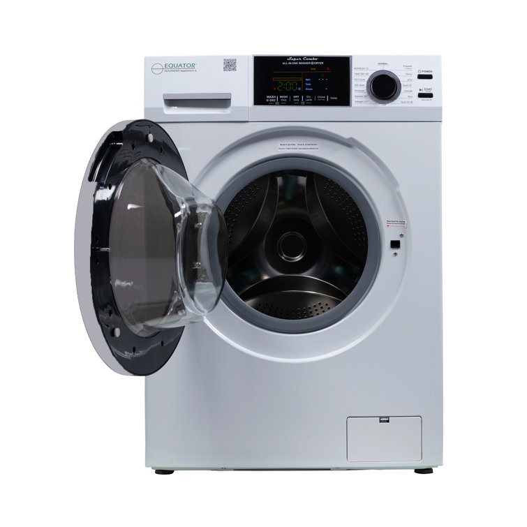 White 1.62cf Ventless All-in-One Washer Dryer with LED Control Panel