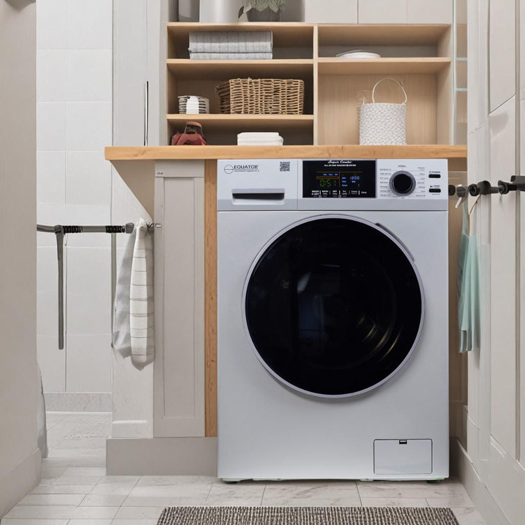 Silver 1.62 cu. ft. Stainless Steel Smart Washer Dryer Combo