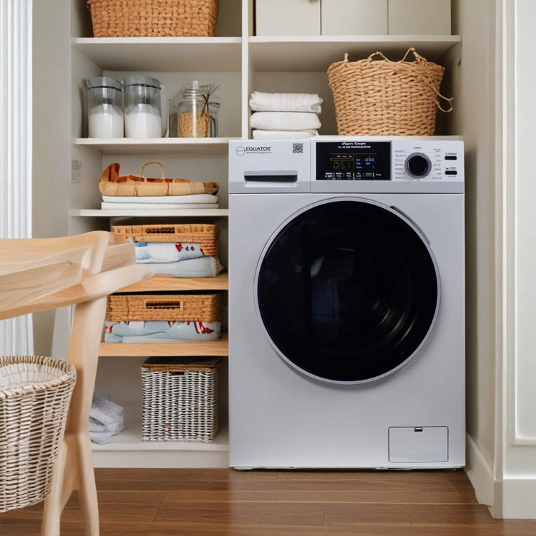 Silver 1.62 cu. ft. Stainless Steel Smart Washer Dryer Combo