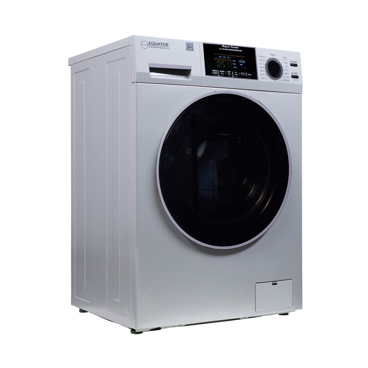 Silver 1.62 cu. ft. Stainless Steel Smart Washer Dryer Combo