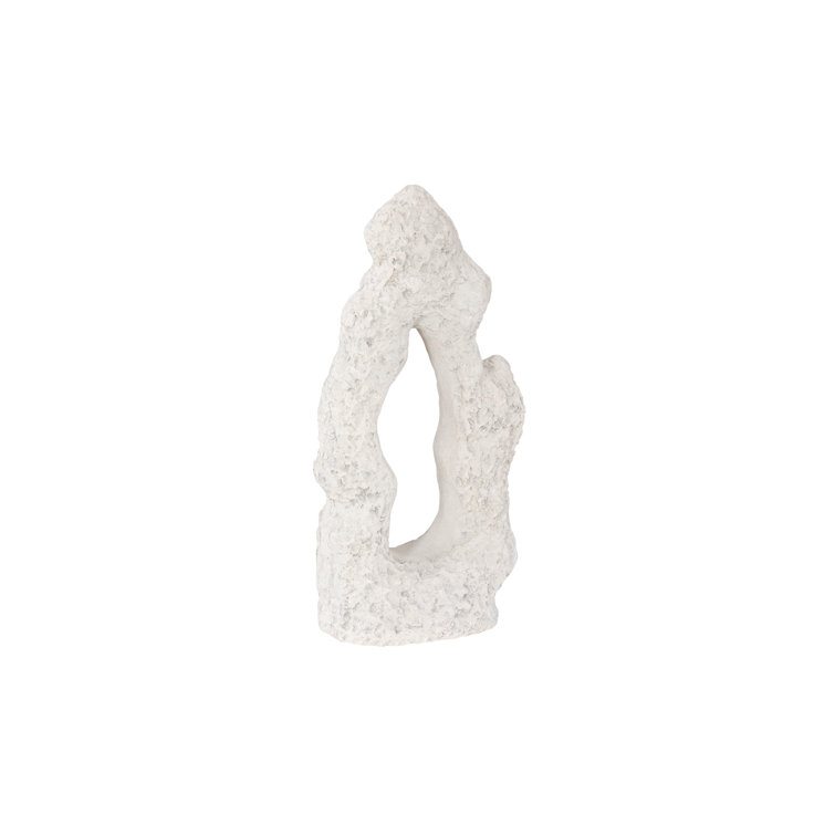 Off-White Roman Stone Resin Table Top Sculpture