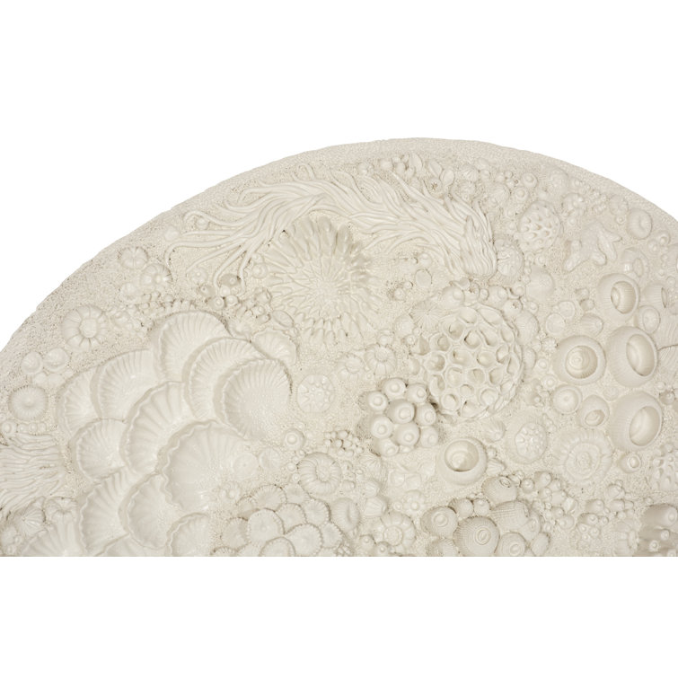 Off-White Coral Reef Textured Wall Art Decor