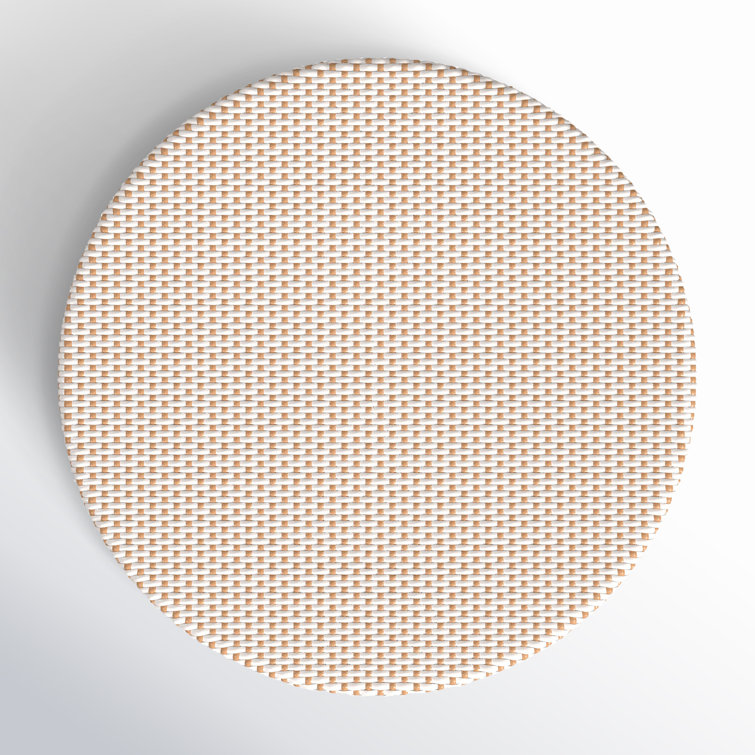 Tobias Beige and White Outdoor Rattan Bistro Table