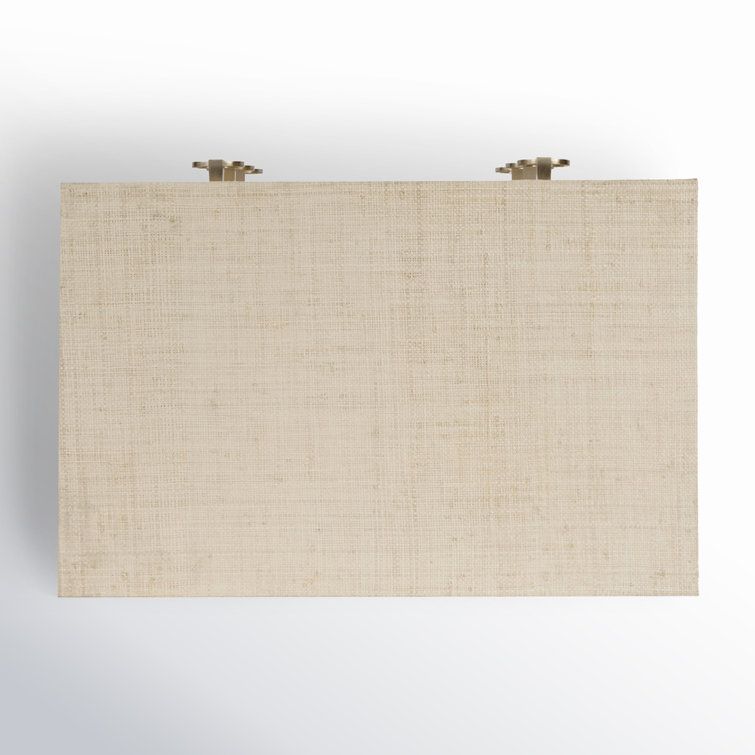 Bar Harbor Hand-Woven Natural Raffia 3-Drawer Chest