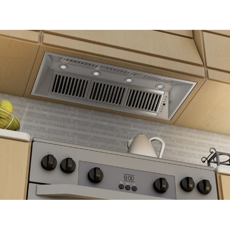 46" Stainless Steel Remote Blower Range Hood Insert