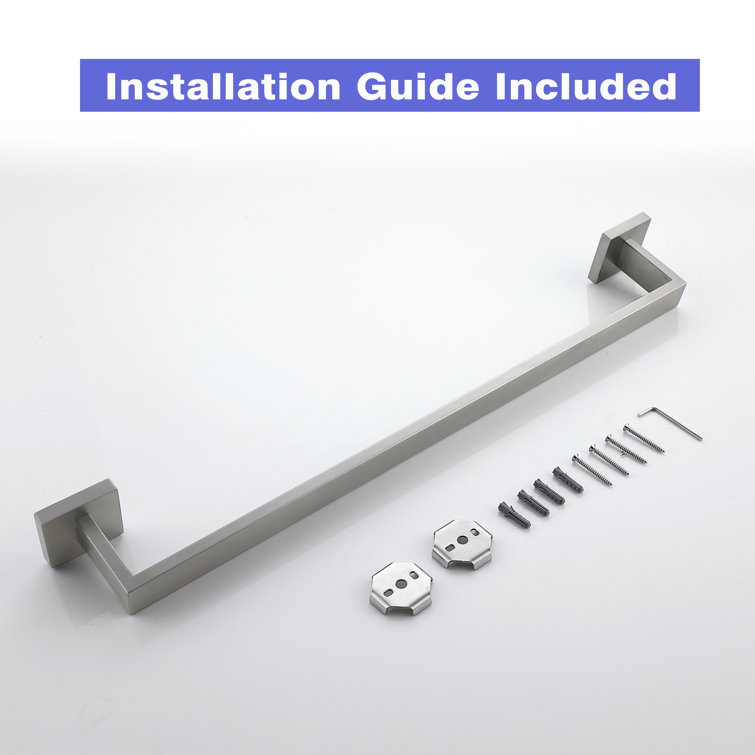 24'' Brushed Nickel Stainless Steel Wall Mounted Towel Bar