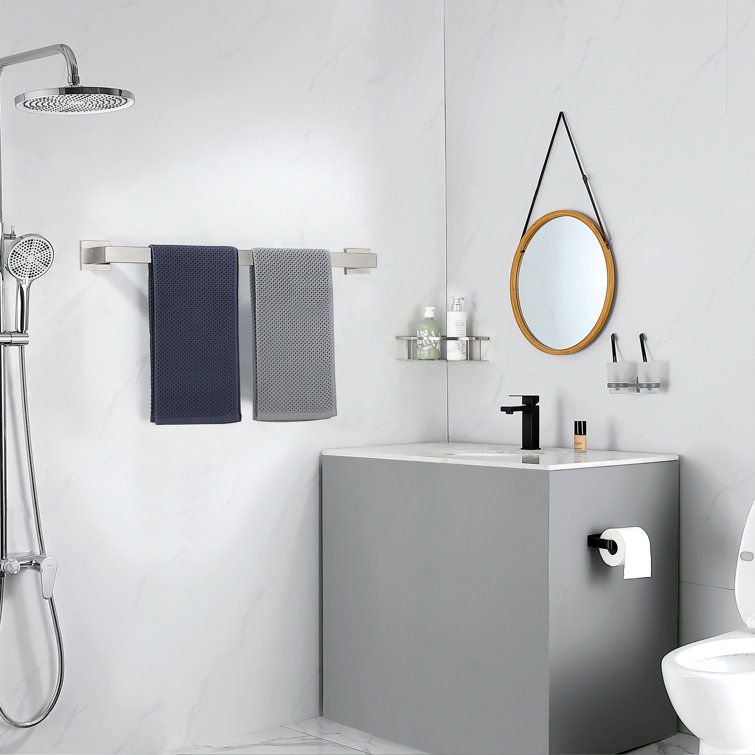 24'' Brushed Nickel Stainless Steel Wall Mounted Towel Bar