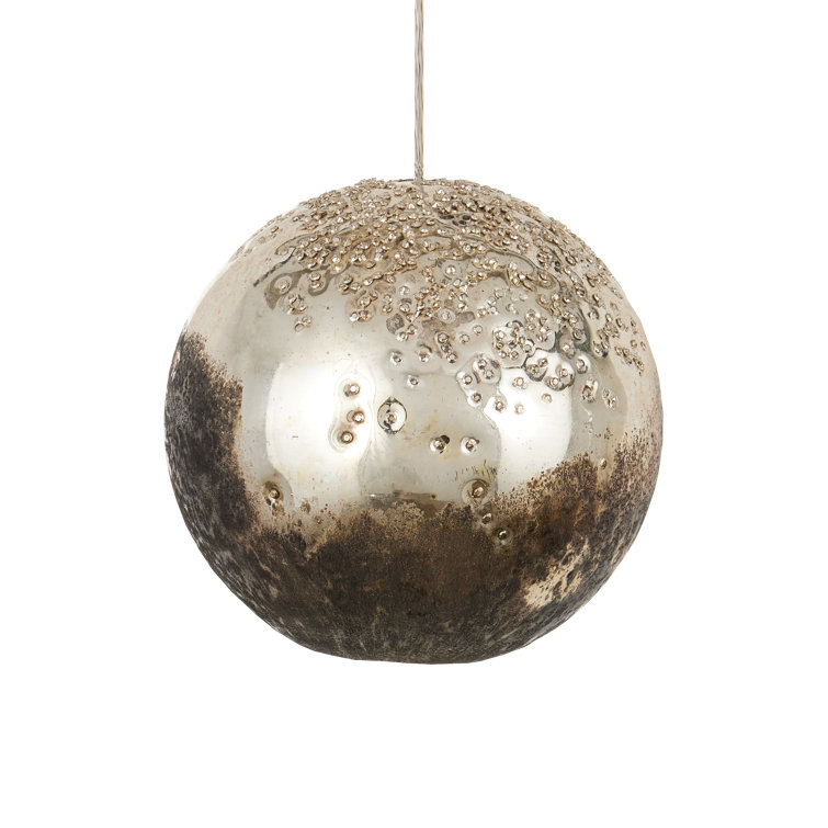 Pathos Antique Silver 7-Light LED Globe Island Pendant