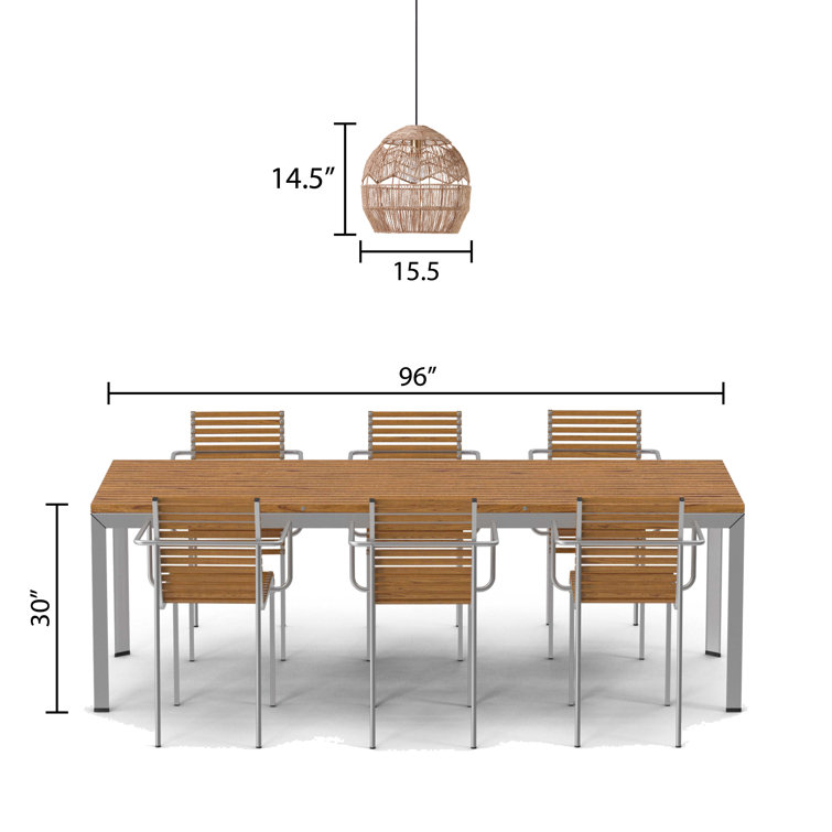 16" Bronze and Hemp LED Bowl Pendant Light