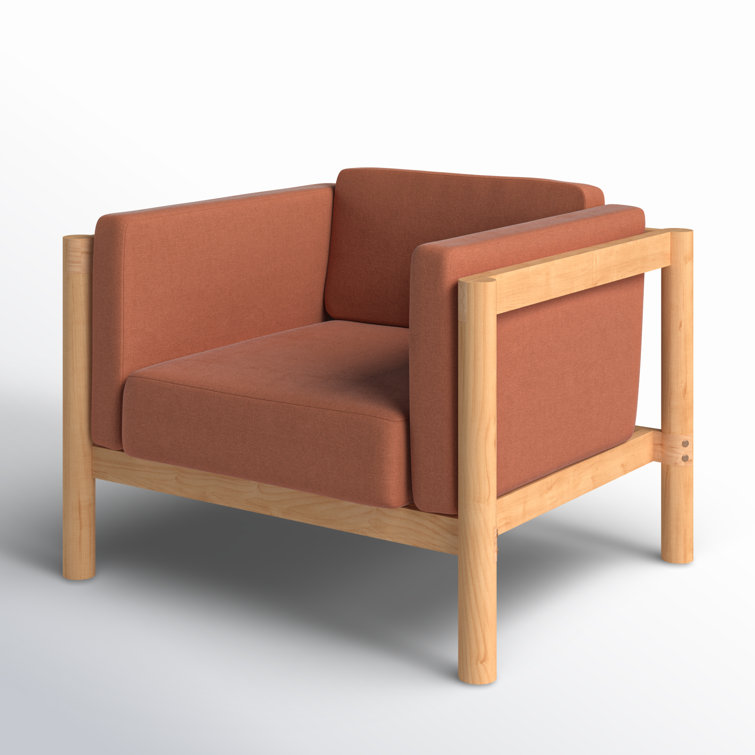 Haven Rustic Teak Outdoor Lounge Chair with Sunbrella Cushions