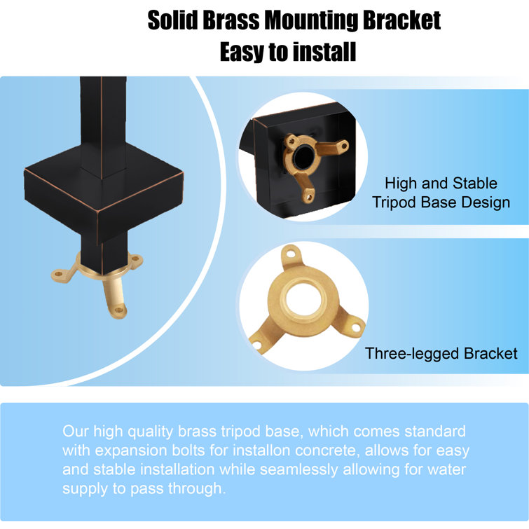 Oil Rubbed Bronze Freestanding Tub Faucet with Hand Shower