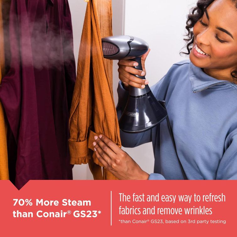 BLACK+DECKER Advanced Handheld Steamer, 45-Second Heat Up, 70% More Steam, Removes Wrinkles from Fabrics, Clothing and Upholstery