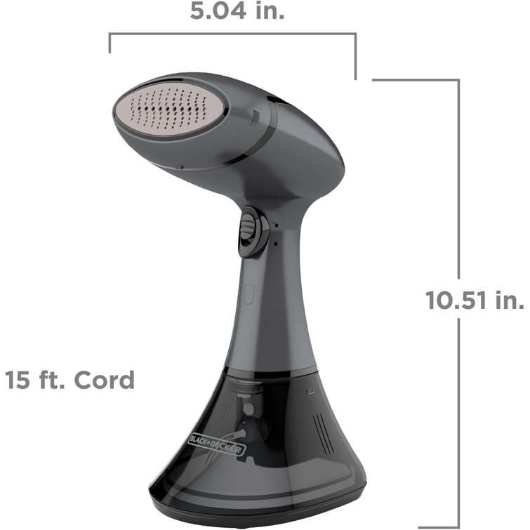 BLACK+DECKER Advanced Handheld Steamer, 45-Second Heat Up, 70% More Steam, Removes Wrinkles from Fabrics, Clothing and Upholstery