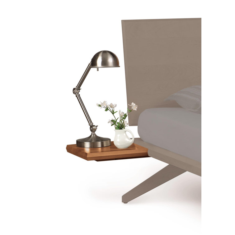 Astrid Natural Cherry Solid Wood Shelf Nightstand