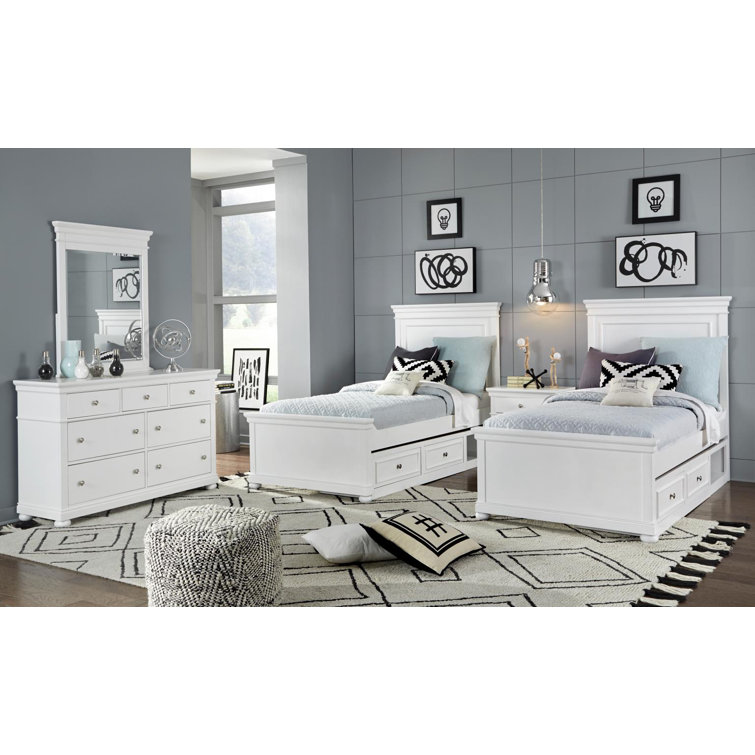 White Vertical 7-Drawer Dresser with Extra Deep Drawer
