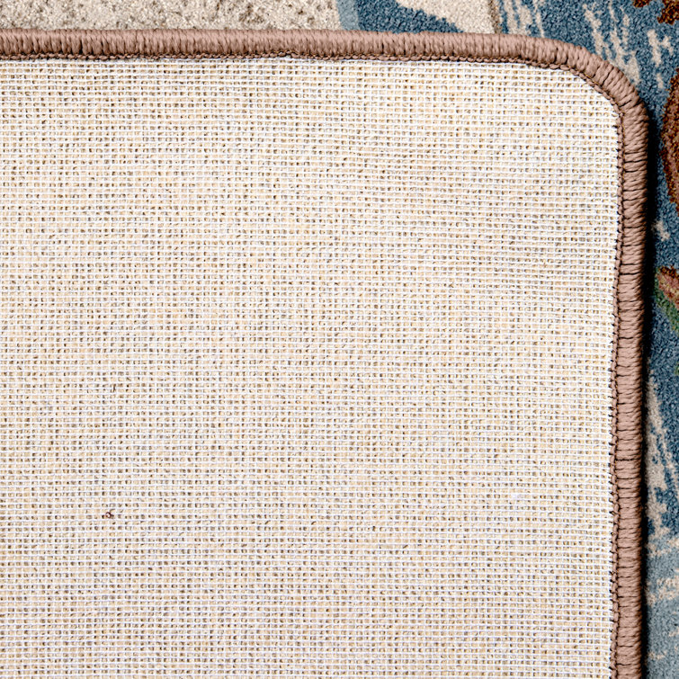 Sandstone Nautical Beach Rectangular Synthetic Area Rug
