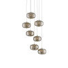 Pepper 7-Light Silver Nickel Globe Pendant