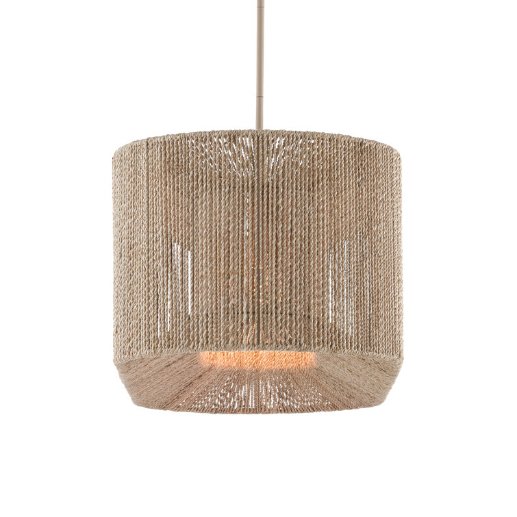 Natural Rope Beige 64" Linear Chandelier