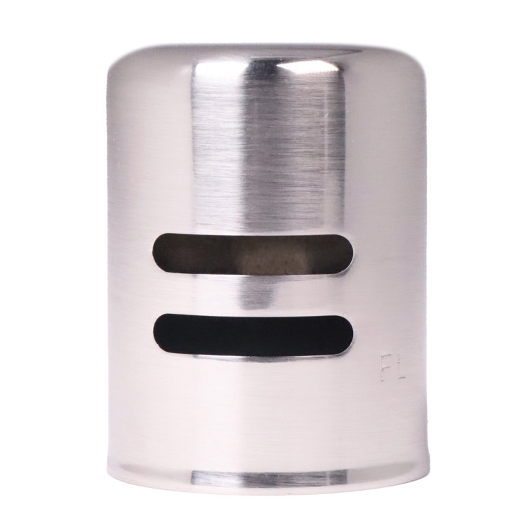 Satin Nickel Dishwasher Air Gap with White Body