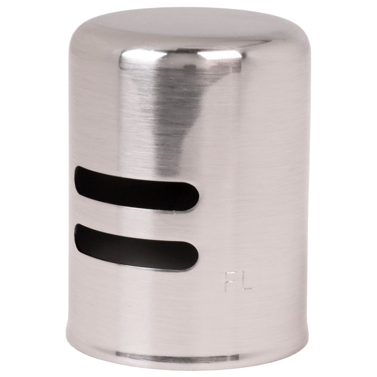 Satin Nickel Dishwasher Air Gap with White Body