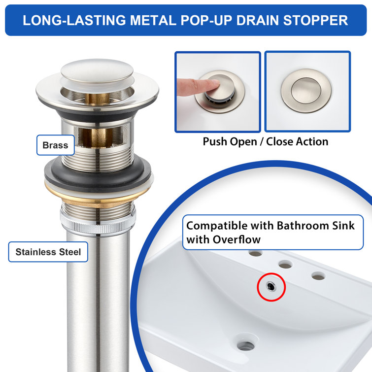 Larko Brushed Nickel 8 in. Widespread 2-Handle Bathroom Faucet