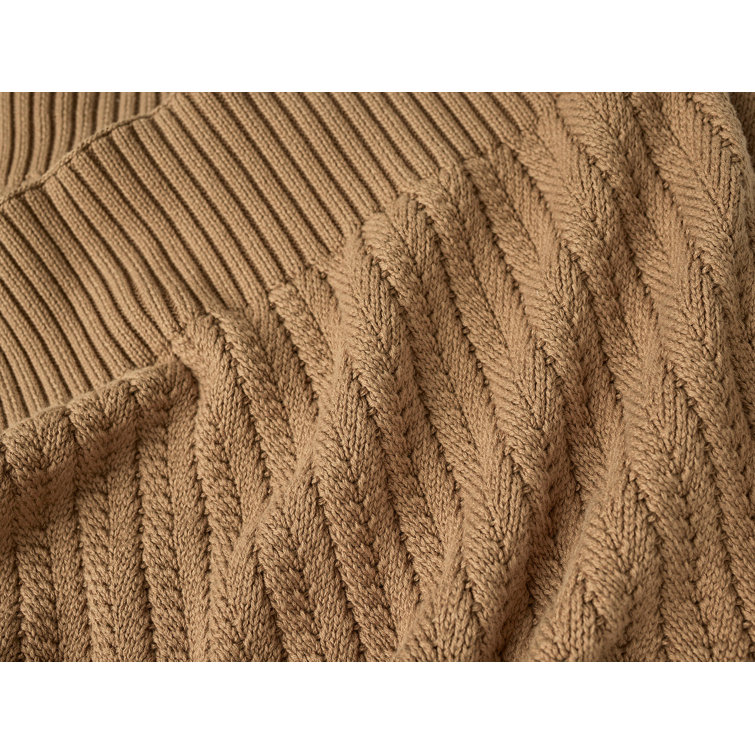 Doe Organic Cotton Knitted Throw Blanket 50"x70"