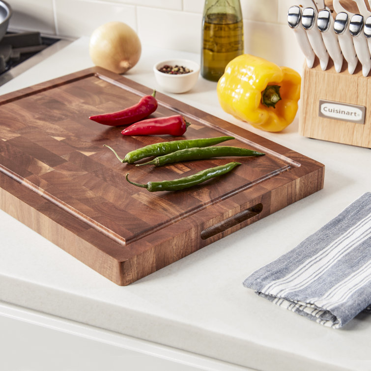 Large Rectangular Acacia Wood Reversible Cutting Board