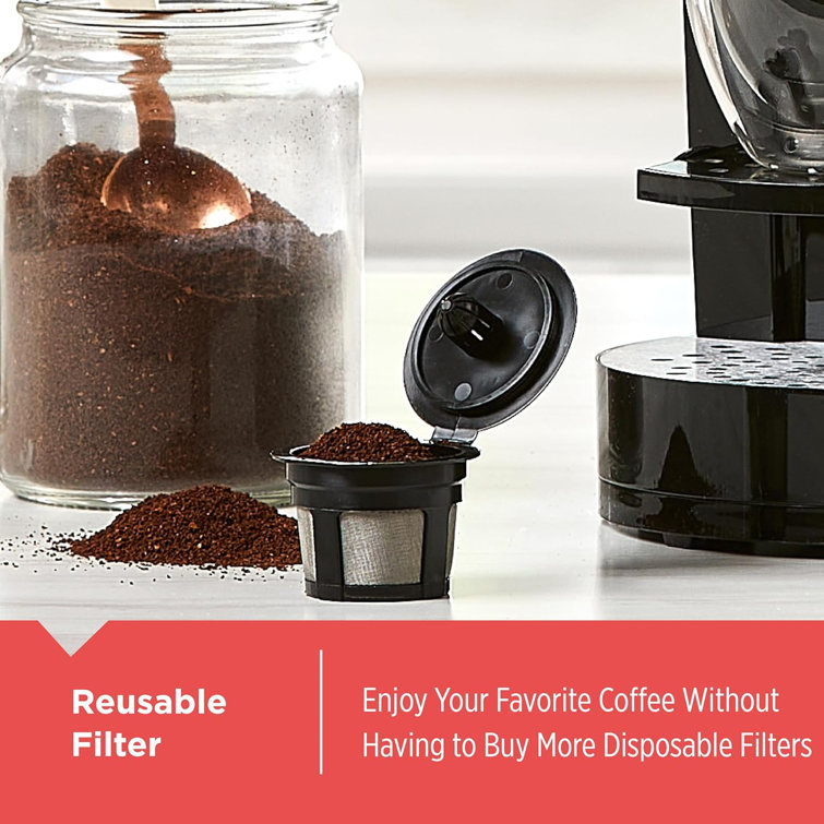 Black Single Serve K-Cup Brewer with 50oz Reservoir