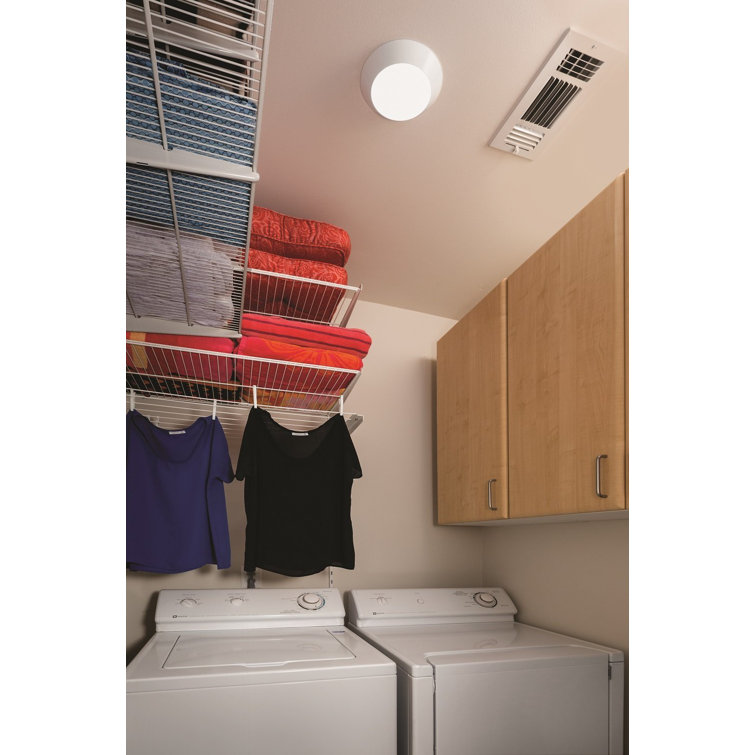 White Glass 13" LED Indoor/Outdoor Flush Mount Light