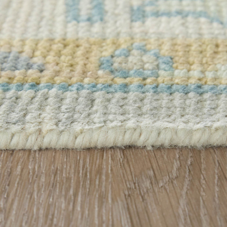Karina Gray and Gold Hand-Knotted Wool Floral Area Rug