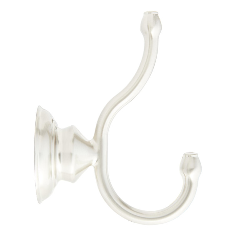 Beasley Brushed Nickel Double Wall Mounted Robe Hook