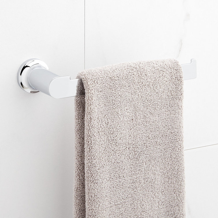 Chrome 10" Wall Mounted Flat Towel Ring