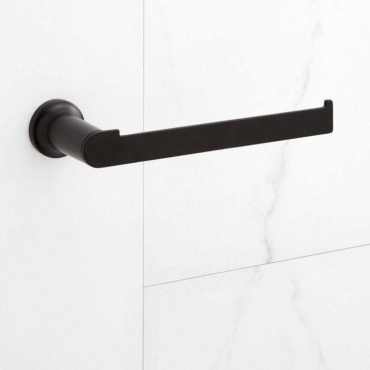 Matte Black Metal Wall Mounted Towel Ring