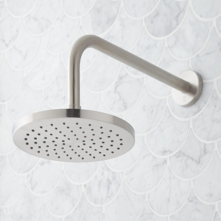 Brushed Nickel Rainfall Wall Mounted Tub and Shower Set