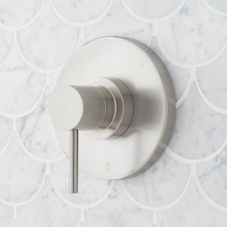 Brushed Nickel Rainfall Wall Mounted Tub and Shower Set
