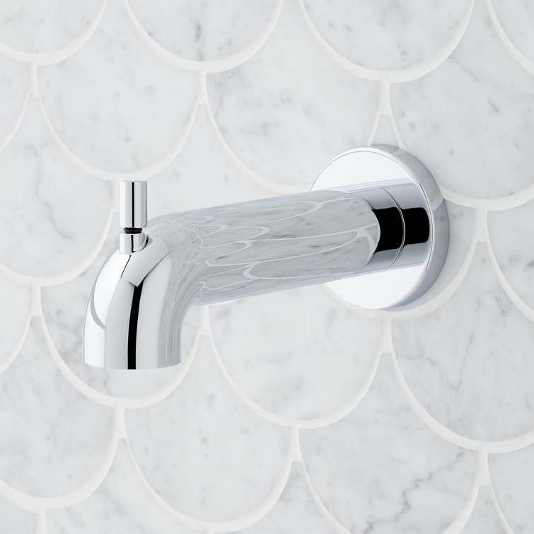 Chrome Rainfall Wall Mounted Tub and Shower Set