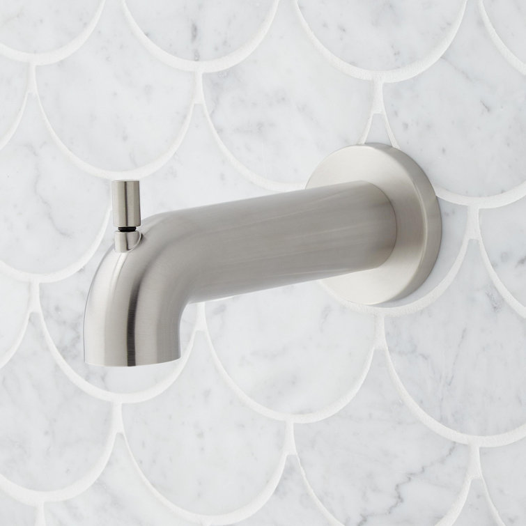 Brushed Nickel Rainfall Wall Mounted Tub and Shower Set
