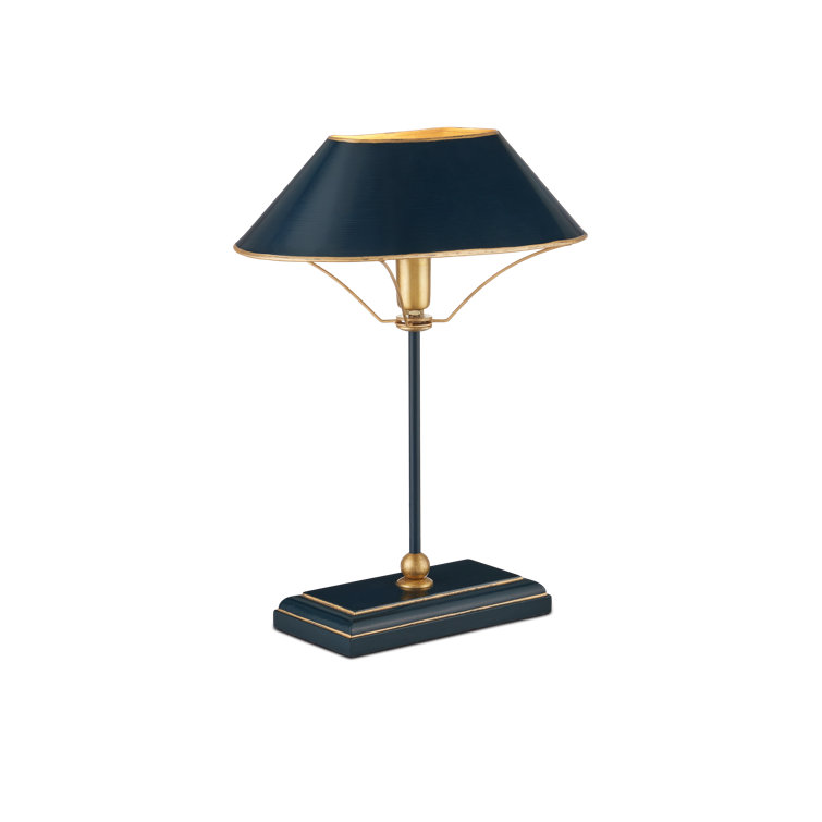 Daphne Navy and Gold Metal Table Lamp