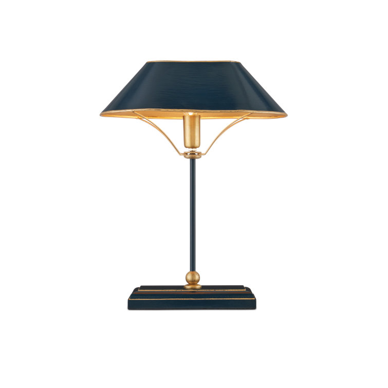 Daphne Navy and Gold Metal Table Lamp