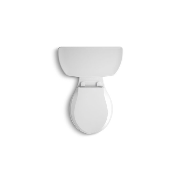 White Round High Efficiency Free Standing Toilet