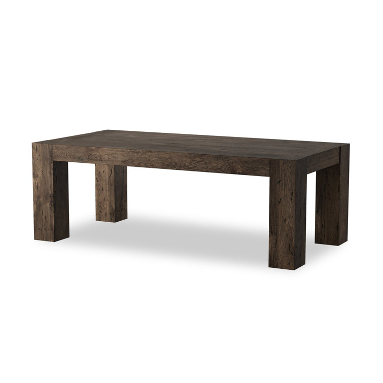 Rustic Reclaimed Wood Rectangular Dining Table, 86"
