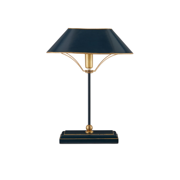 Daphne Navy and Gold Metal Table Lamp