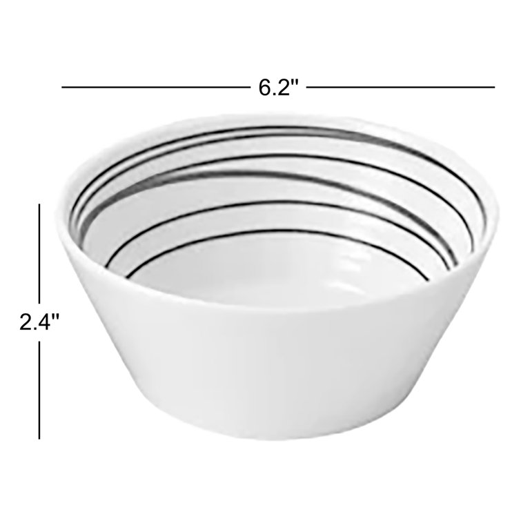 Pacific Blue Porcelain Tapas Bowls 4.59" Set of 6