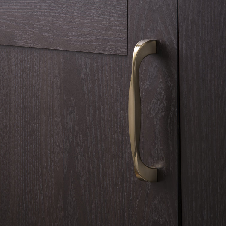 Elusive Golden Nickel Modern Bar Cabinet Handles with Mounting Hardware