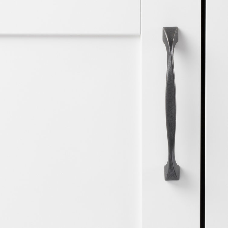 Black Iron Twist Cabinet Pulls with Mounting Hardware, 10-Pack