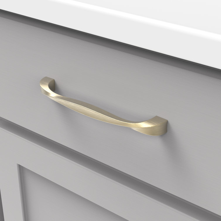 Elusive Golden Nickel Modern Cabinet Bar Pulls, 5-Pack