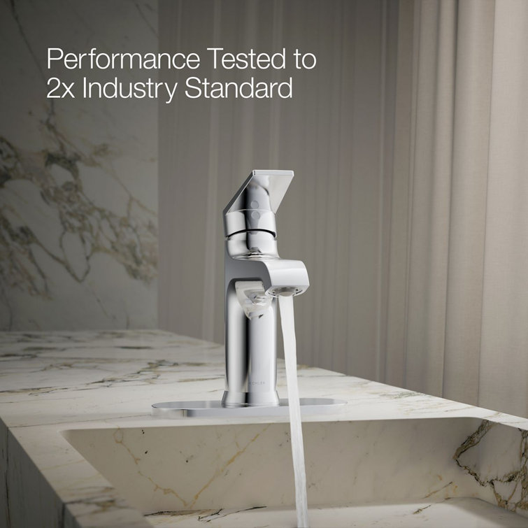 Hint Polished Chrome Single-Handle Low-Arc Bathroom Faucet